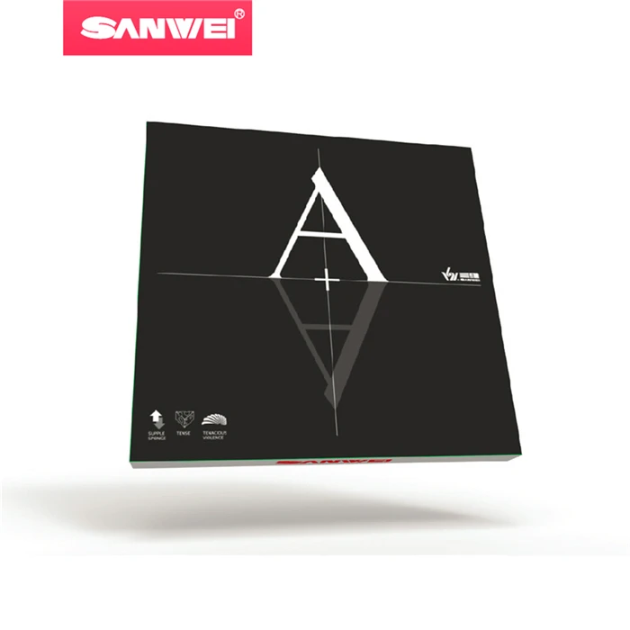 

Sanwei A+ (Non-Tacky) pips-in table tennis / pingpong rubber with sponge