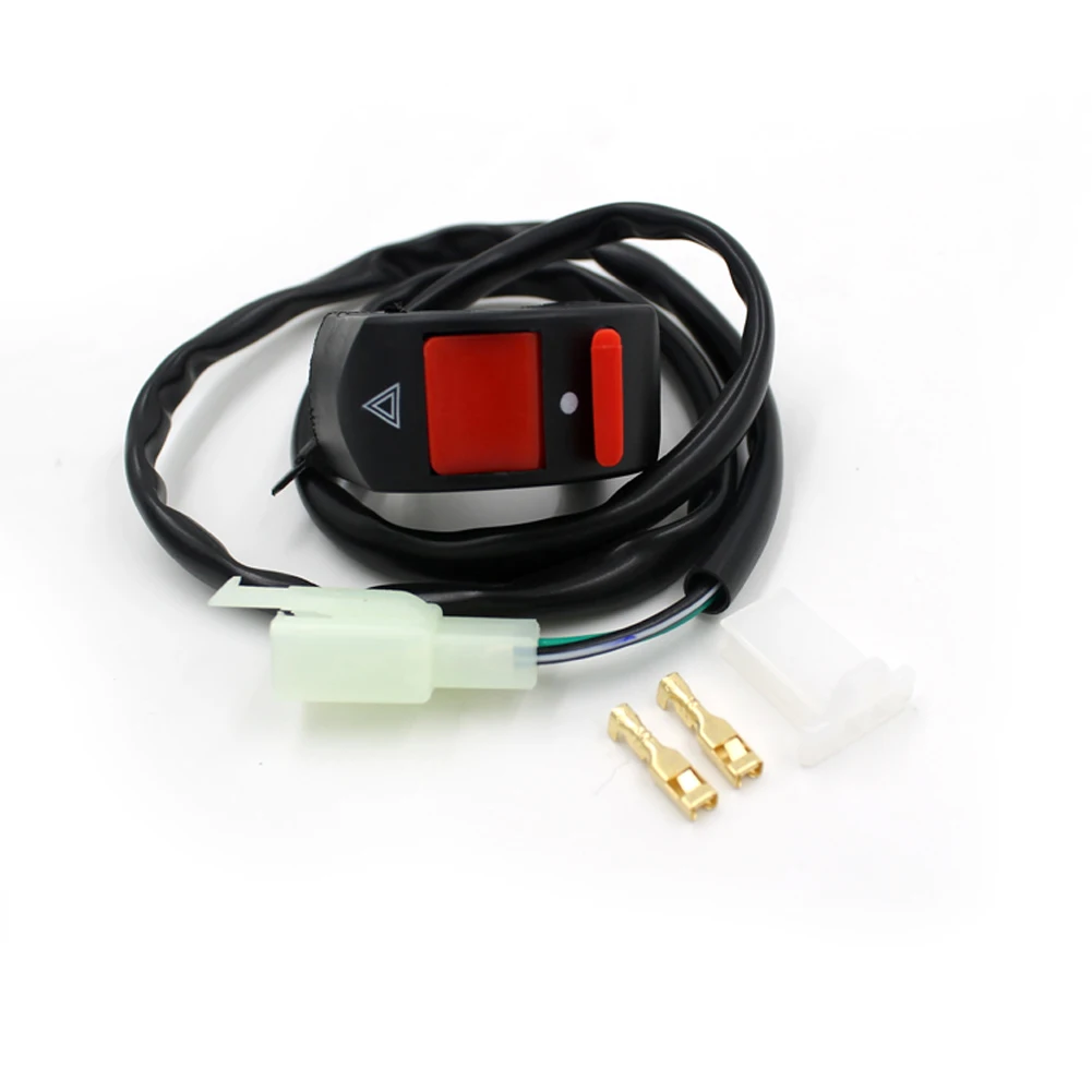 

New Motorcycle Switches Bullet Connector Handlebar Switches ON/OFF Button Connector Push Button Switch Motorbike Accessories