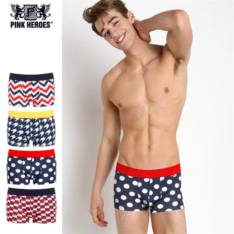 Pink Hero Men Underwear/Boxer Shorts Stretch Cotton Sleepwear pants