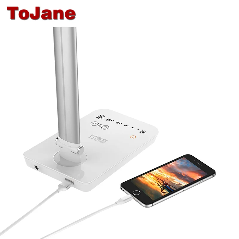  ToJane TG-168 Desk Lamp 5 Color Modes x 7 Dimable Levels Led Desk Lamp Reading 8W Eye-friendly Led  - 32798039197