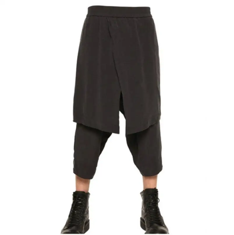 Новинка 2017 мужская одежда GD Парикмахерская повседневные брюки свободная юбка