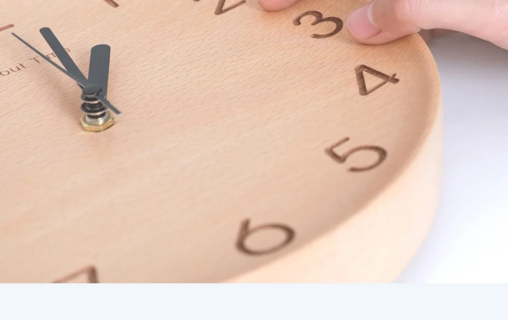 New Version Xiaomi Watch Wood Simple Digital Clock Wood Texture, Simple Design, Timepiece Timekeeper horologe (23)