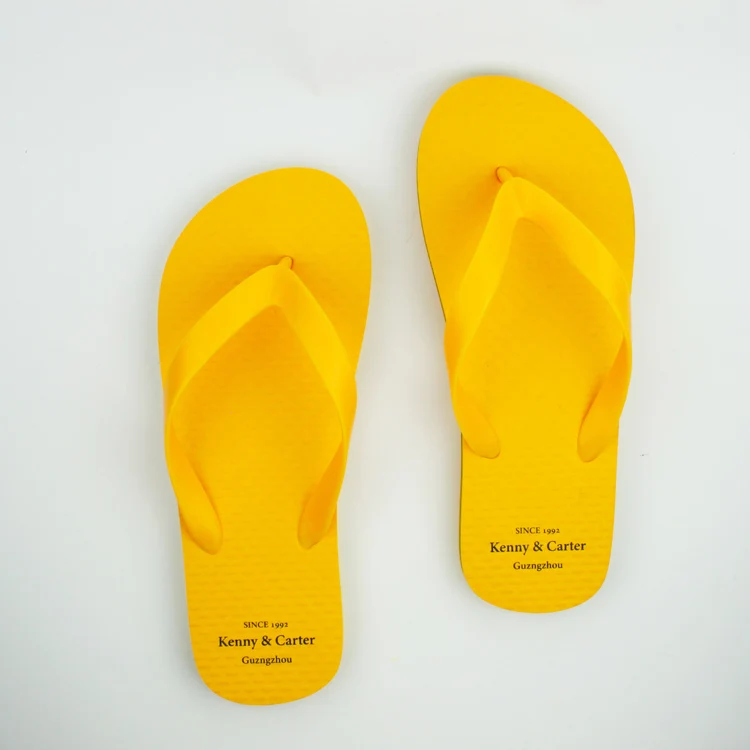 yellow flip flops mens