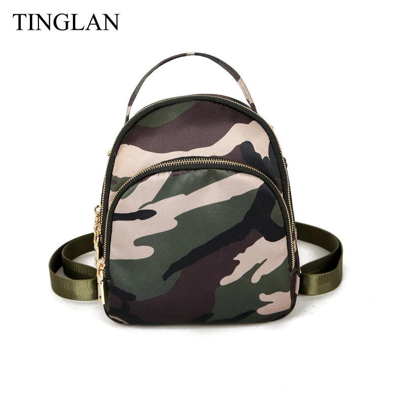 

TINGLAN Brand Fashion Small Backpacks for Women Girls Mini Backpack Famous Designer Nylon Backpack School Bag High Quality