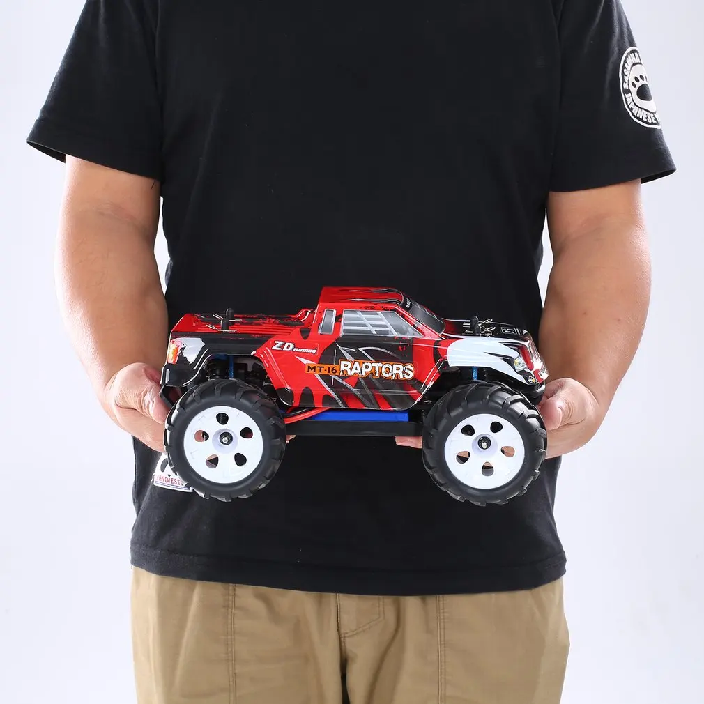 ZD Racing MT-16 1/16 Scale 2.4G 40km/h High Speed Brushless Off-Road Truck Big Wheels Bigfoot RC Car Remote Control Kids Gift