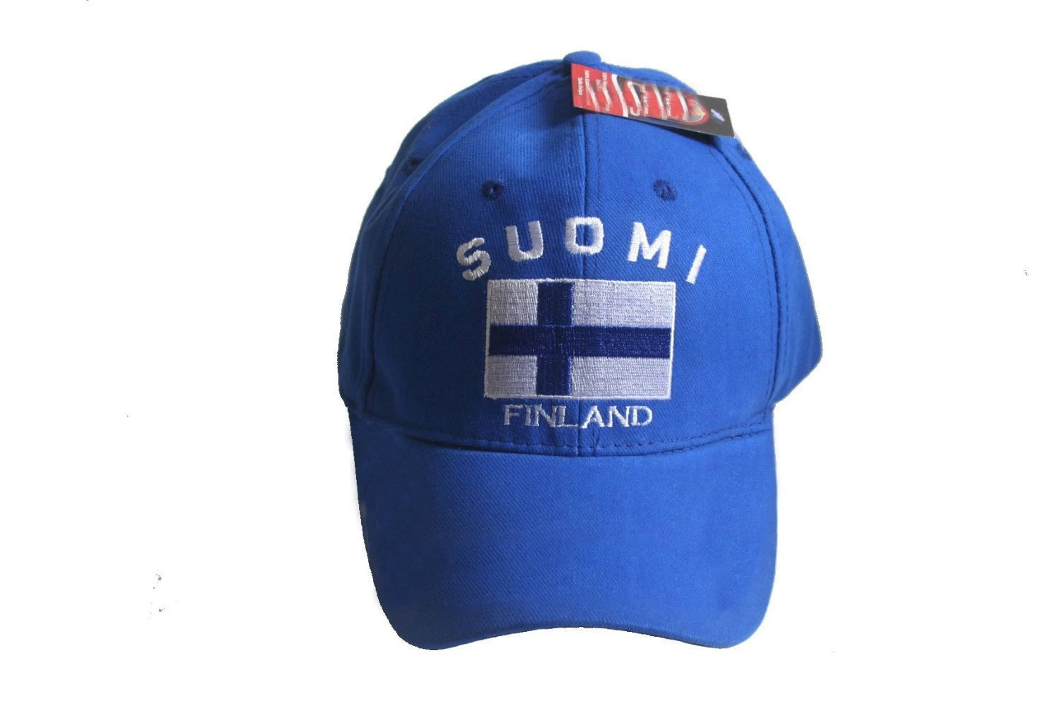 

FINLAND BLUE "SUOMI" COUNTRY FLAG Printed HAT BASEBALL CAP .. NEW