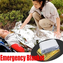 130*210CM/ 140*210CM/160*210CM Rescue Curtain Military Blanket Outdoor Water Proof EmergencySurvival Rescue Blanket Foil Thermal