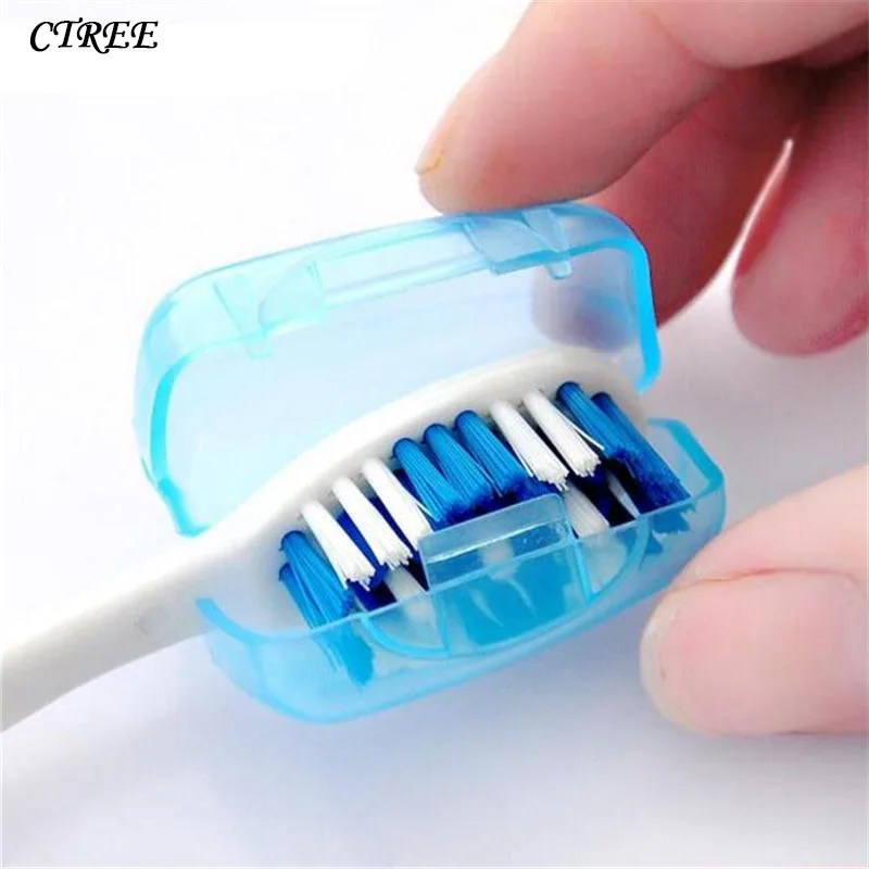 CTREE 10pcs/set New Portable Travel Toothbrush Head Toothbrush Case