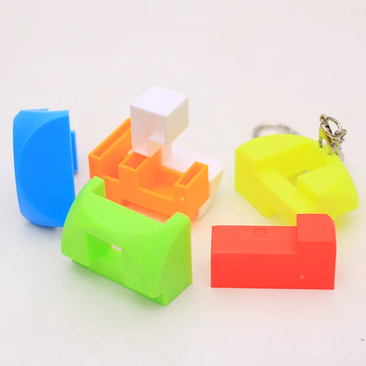 Мини-цепочка для ключей, Магический кубик, трехгран цилиндр Скорость куб головоломка Neo Cubo Magico, обучающие игрушки для мальчиков