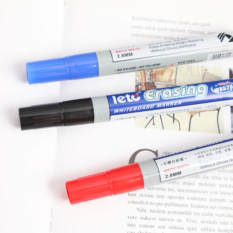 1 шт. Высокое качество маркер для войлока ручка черный красный синий стирающаяся ручка для белой доски точка письма 2,8 мм для офиса школы