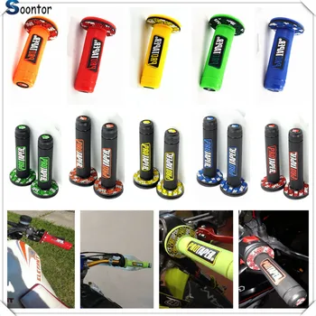 

Handle Grip Motorcycle Dirt Pit Bike Rubber Gel Hand Grips FOR Kawasaki KX65 KX80 85 KX125 KX250 KX250F KX450F KDX125250