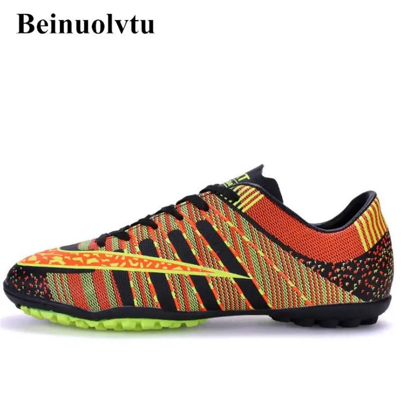 

Drop shipping men football shoes boys soccer boots Football training soccer shoes sports football boots kids 33-44