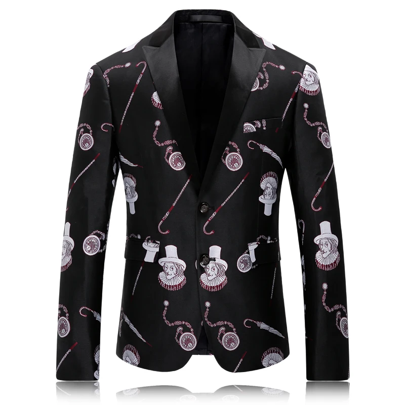 

2016 new arrival high quality printed casual blazer men blazer masculin,jacket men plus-size M,L,XL,XXL,XXXL,4XL K8651