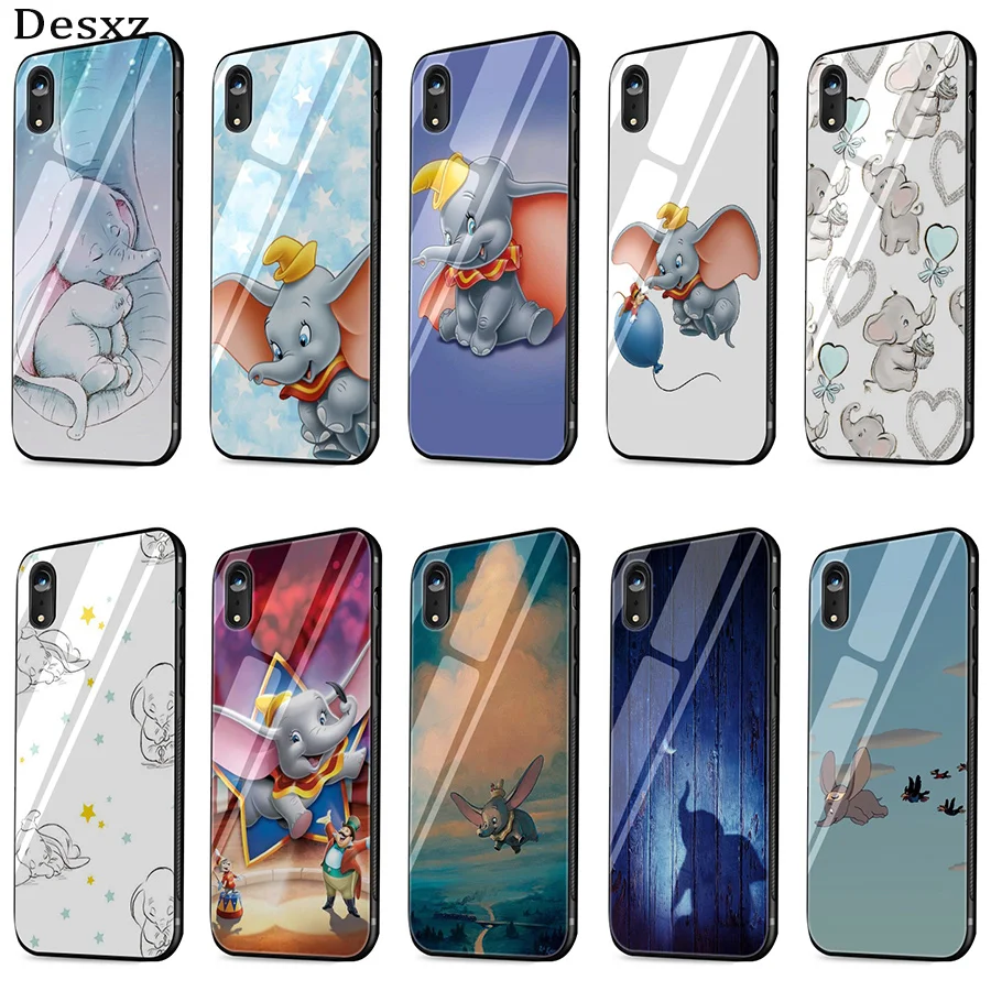 Стеклянный чехол для iPhone 5 5S SE Desxz Dumbo 6 6s 7 8 Plus X XR XS Max |