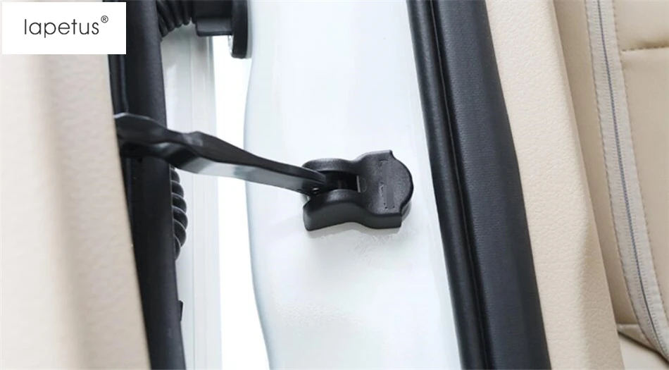 

Plastic ! Accessories For INFINITI Q50 QX50 QX60 QX70 Black Inside Door Arm Stop Rust Waterproof Molding Cover Kit Trim 4 Pcs