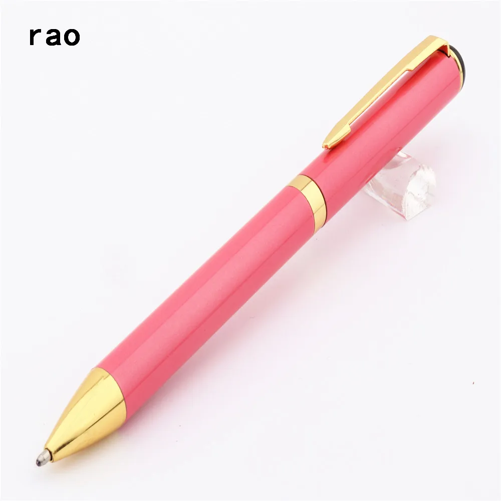 Высокое качество цвет студент, школа, офис Канцелярские принадлежности синие чернила Средний Перо Шариковая ручка - Цвет: Pink