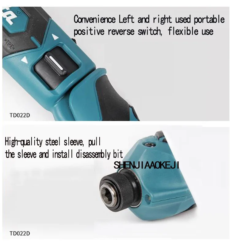 7,2 в многофункциональная электрическая отвертка TD022D портативная перезаряжаемая электрическая дрель домашний/промышленный инструмент 1.5A 1 шт