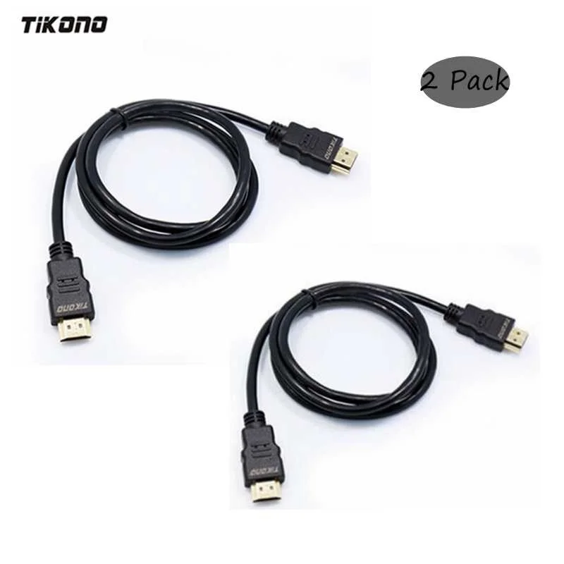 (2 комплекта) Кабель HDMI кабель Папа-папа HD 1080P Высокоскоростной позолоченный