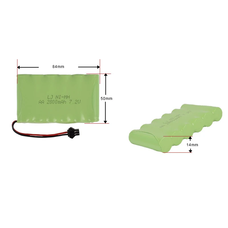 7,2 v 2800mah AA Ni-MH M батарея большой емкости игрушка Батарея обновления электрические игрушки дистанционный автомобиль корабль Робот перезаряжаемый