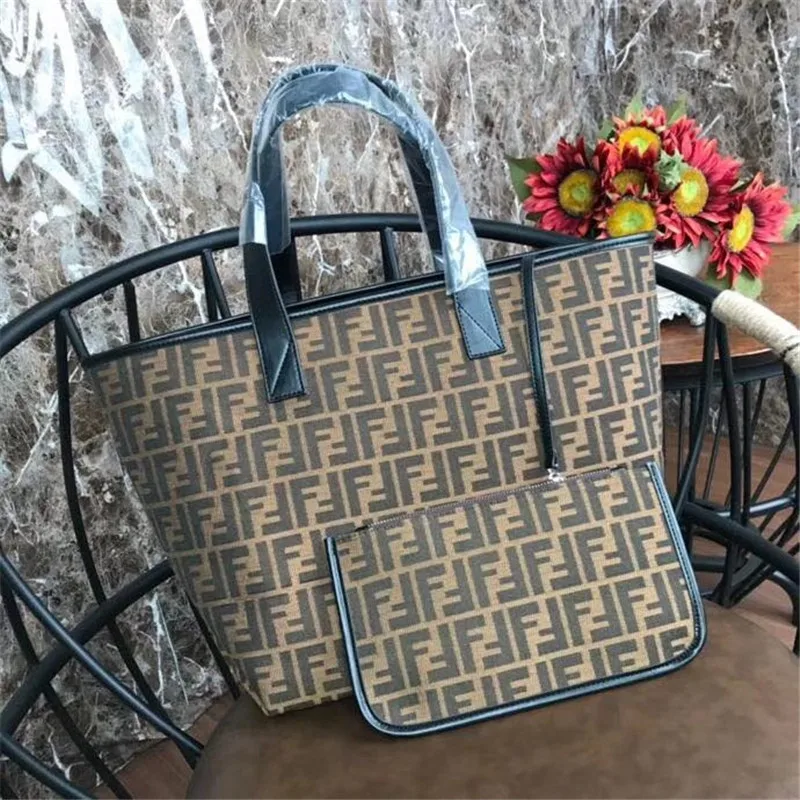 

2019 New Luxury Fashion Famous Designer Shoulder Bags High Quality Large Capacity Casual Totes Double F Letter Women Handbags