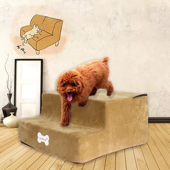 

High-density Sponge Pet Stair Microfiber Cover Non-slip Bottom Washable Zipper Dog 2020 Accessories Durable Ropa para perros