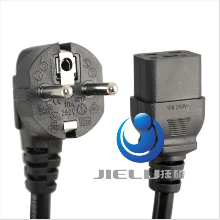 50PCS EU European German French Power Extension Cable Cord For Female