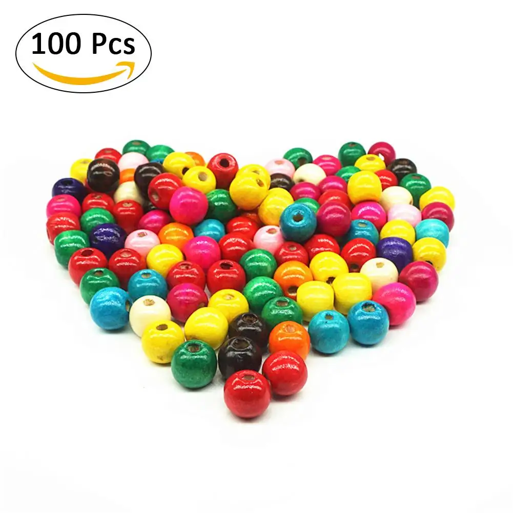 100 шт. красочные свободные шарики Материал Детская ручной работы струнных шарики комплект Набор для создания украшений