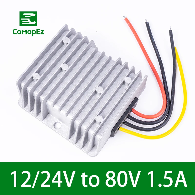 12 V-24 V постоянного тока до 80V 1.5A 120W DC преобразователь Step Up импульсный повышающий стабилизатор Напряжение трансформатор Питание для автомобилей промышленное оборудование