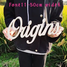 Пользовательские деревянные, на выбор имя знаки Спальня домашнего декора стены деревянные названия буквы День рождения украшение, арт-поделка