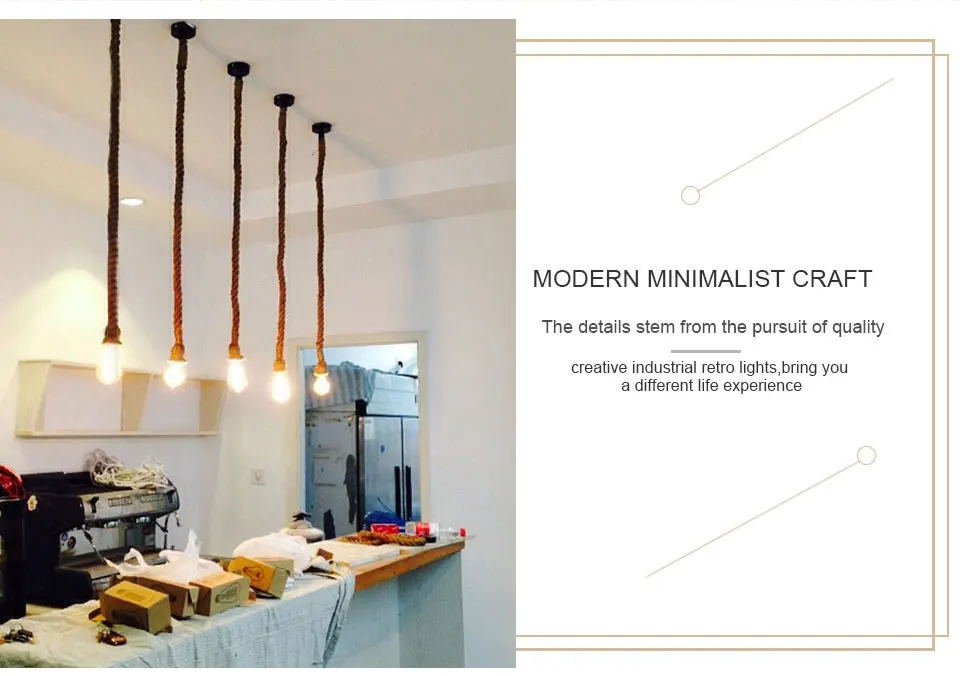 1m 2m Retro E27 Hemp Rope Pendant Light (8)