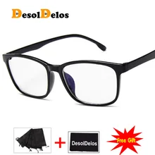 Fashion Crystal Clear Frame Transparent Frame General Acetate Eyeglasses Square Eye Spectacle Clear Lens Fake Glasses Frame