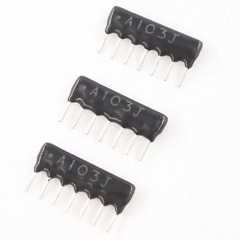 MCIGICM 10 шт. DIP exclusion сетевой резистор массив 7pin 1K 2K 4 7 K 10K 220K Ом|network resistor|resistor array10k ohm |