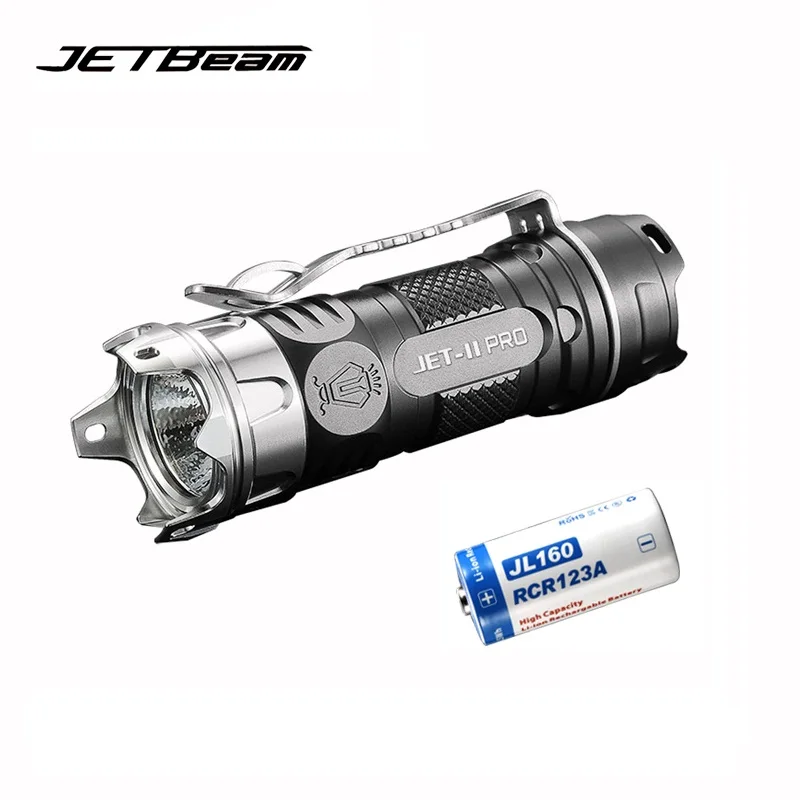 Original JETBEAM II PRO Mini LED Flashlight CREE XP-L HI LED 510 lumens Portable Flashlight with 1*16340 Battery Original JETBEAM II PRO Mini LED Flashlight CREE XP-L HI LED 510 lumens Portable Flashlight with 1*16340 Battery