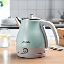 304 Электрический чайник из нержавеющей стали с одной кнопкой изоляции 1000 Вт бытовой 220 в быстрый нагрев Электрический котел воды путешествия чайник