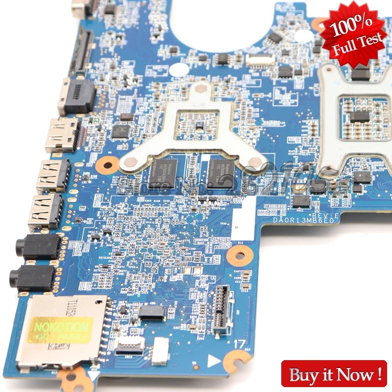 Материнская плата NOKOTION 636375 001 DA0R13MB6E0 для ноутбука HP Pavilion G4 G6 G7 650199 HM65 HD6470 1 ГБ DDR3 100%