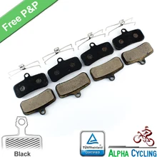 Pastilhas de freio de bicicleta para shimano xt m9020/m8020/zee/saint/m640/m800/m810/m820/m520/m420 freio a disco, 4 pares, resina de classe preta