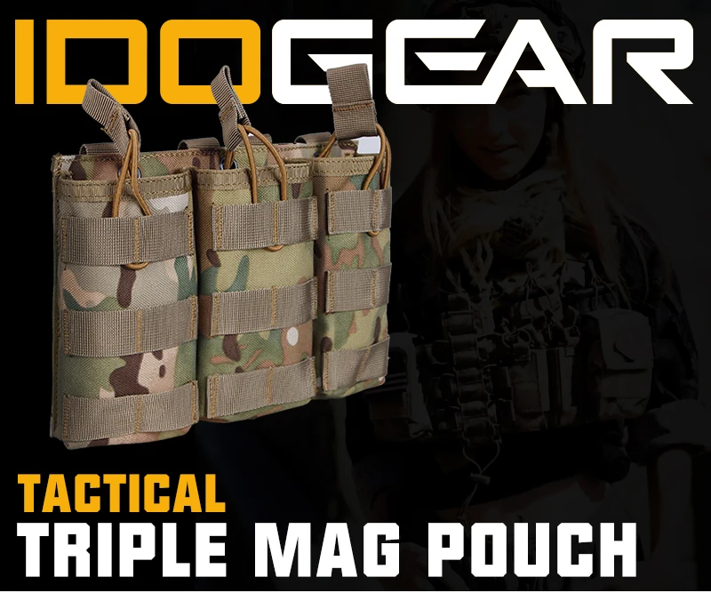 IDOGEAR подсумок, Molle, тройной подсумок, модульный подсумок для 5,56, Боевая обязанность, Wargame, для активного отдыха, 3533