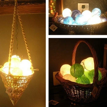 

2.5m20pcs Rainbow Wool Ball Christmas String Light Novelty Lighting Craftsmanship Holiday Decorative Light Strings DIY Your Room
