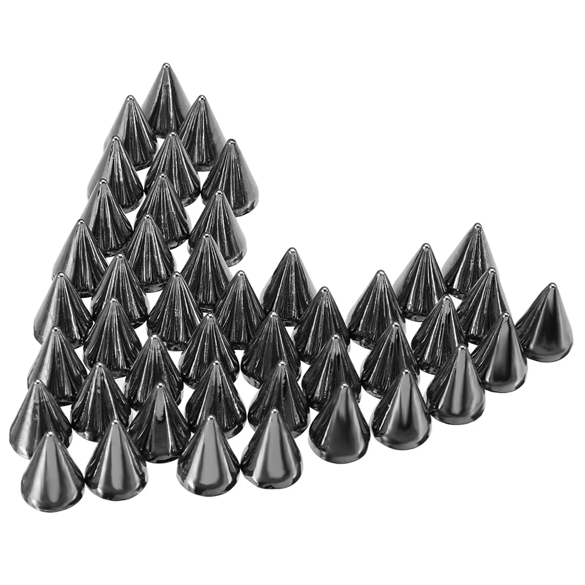 100pcs/lot Alloy Spikes Cone Studs Rivet Bullet Spikes Cone Screw Studs for Clothes Leathercraft Punk Rock 7x10mm