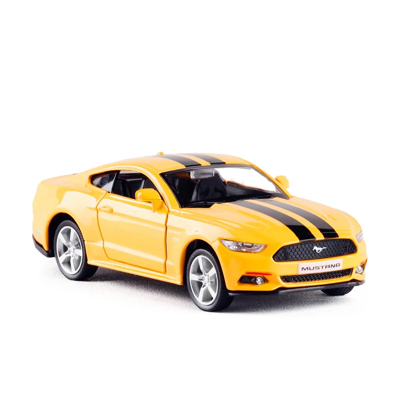 High Simulator RMZ City литье под давлением 1:36 Ford Mustang GT Модель игрушечной машины автомобиль классический вытяжной автомобиль игрушки металлический сплав игрушка для мальчиков подарки - Цвет: 2