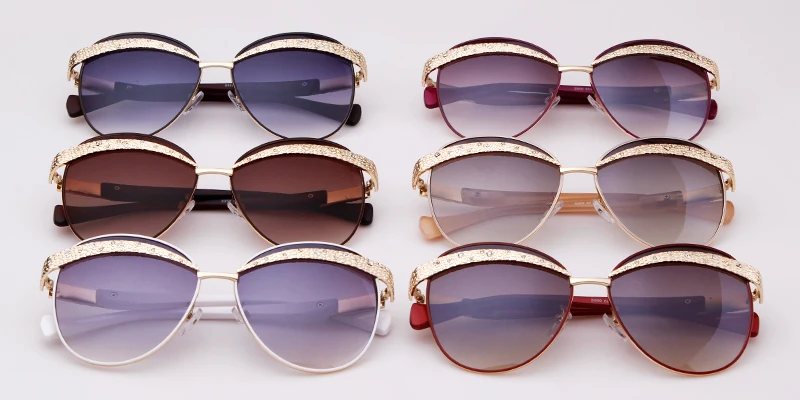 Дизайнерские женские солнцезащитные очки WHO CUTIE,, высокое качество, брендовые, винтажные, крутые, золотые, для бровей, бескаркасные, женские солнцезащитные очки OM687