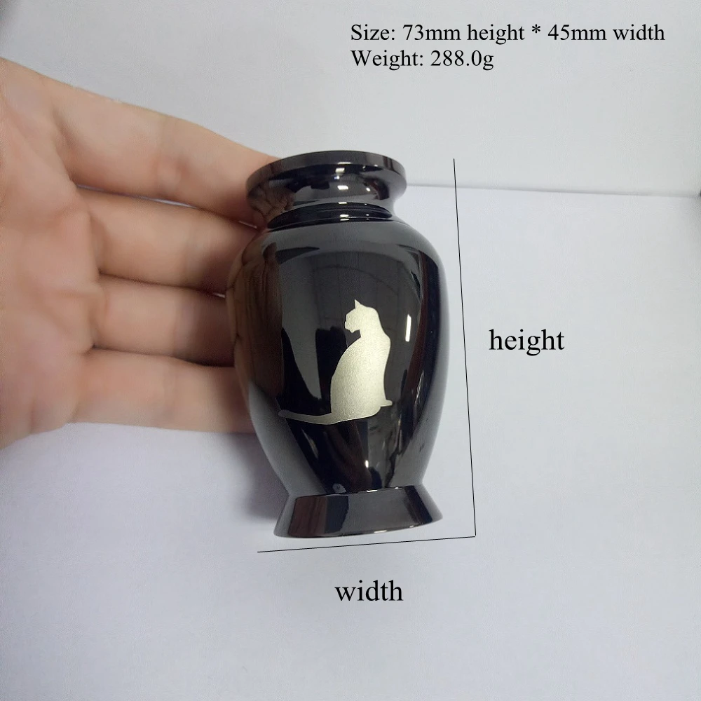 Loss of Pet Cat Cremation Urn для пепла Memorial Gun цветная шкатулка похорон Urns ювелирные изделия