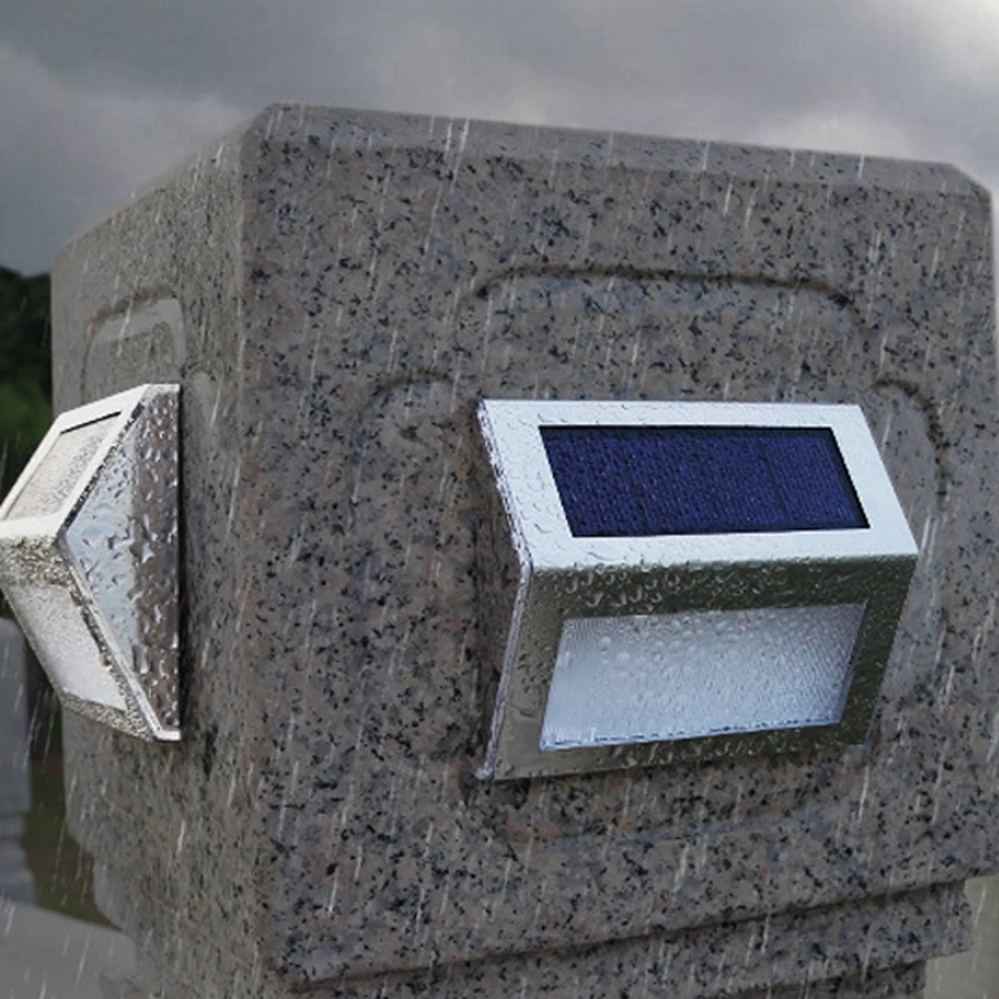 

3LED Solar Powered LED Outdoor Garden Yard Wall Lamp Waterproof Motion Sensor Light