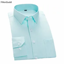 FillenGudd, новинка, твил, однотонный, в полоску, приталенный, с длинным рукавом, мужские деловые рубашки, соц., мужские рубашки, китайская импортная мужская одежда