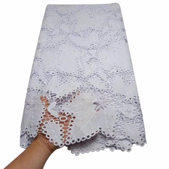 

hot selling african cord lace fabrics nigerian lace fabric 2019 high quality lace white French Lace Fabric For Wedding