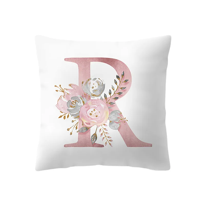Cushion Cover 45x45cm Kids Room Decoration Letter Cushion English Alphabet sofa cushion for home decor new arrival #4n21#F (6)