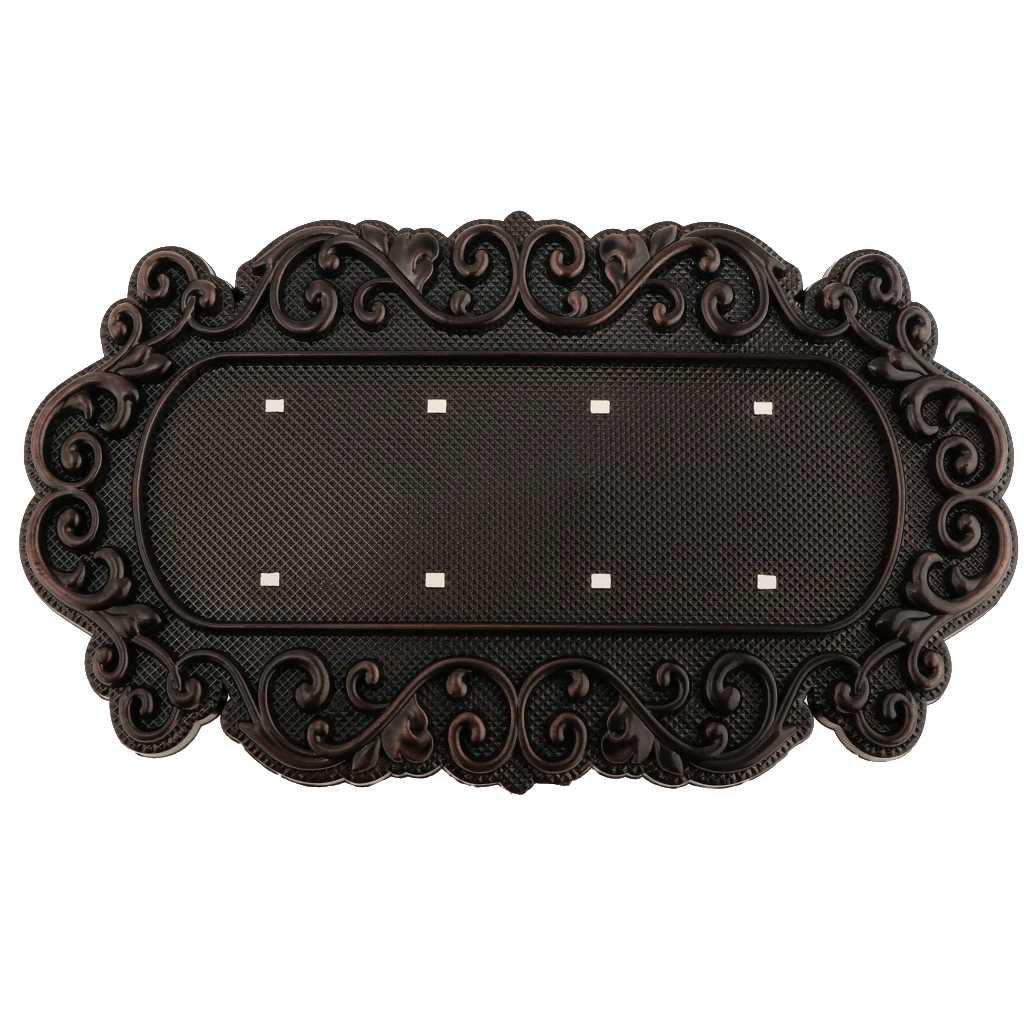 3 to 4 Digits Classical European Style Copper Tone House Address Door Number Plate Villa Apartment Door Sign Doorplate