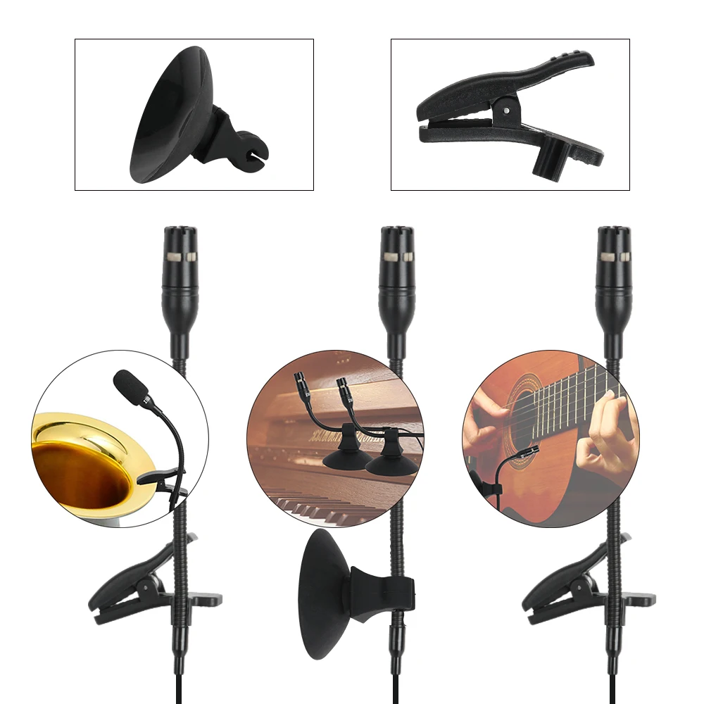 XTUGA MA200 Condenser Instrument Microphone 3-pin