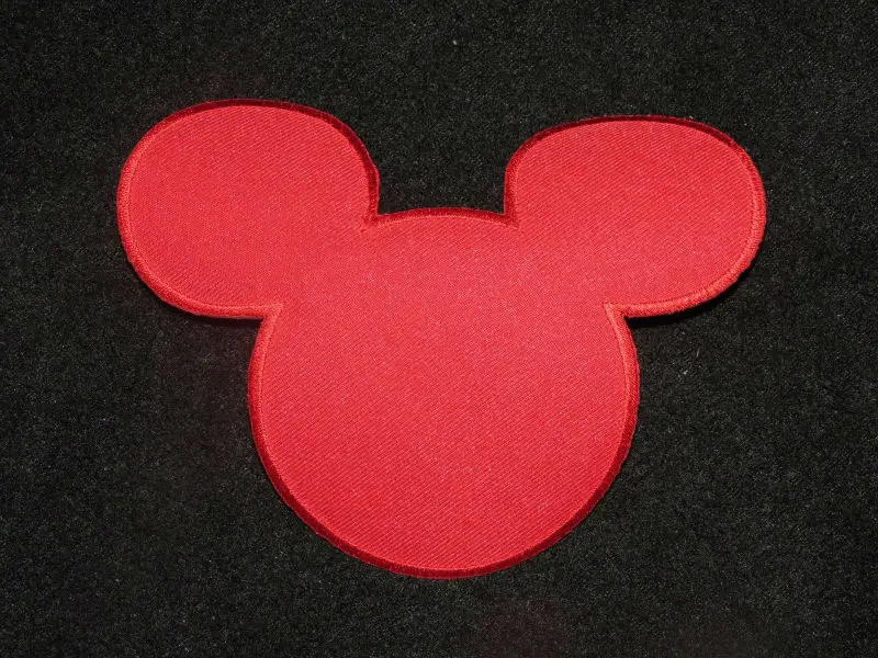 

Red Mouse Face Embroidered Iron On Patch Applique Princess RED