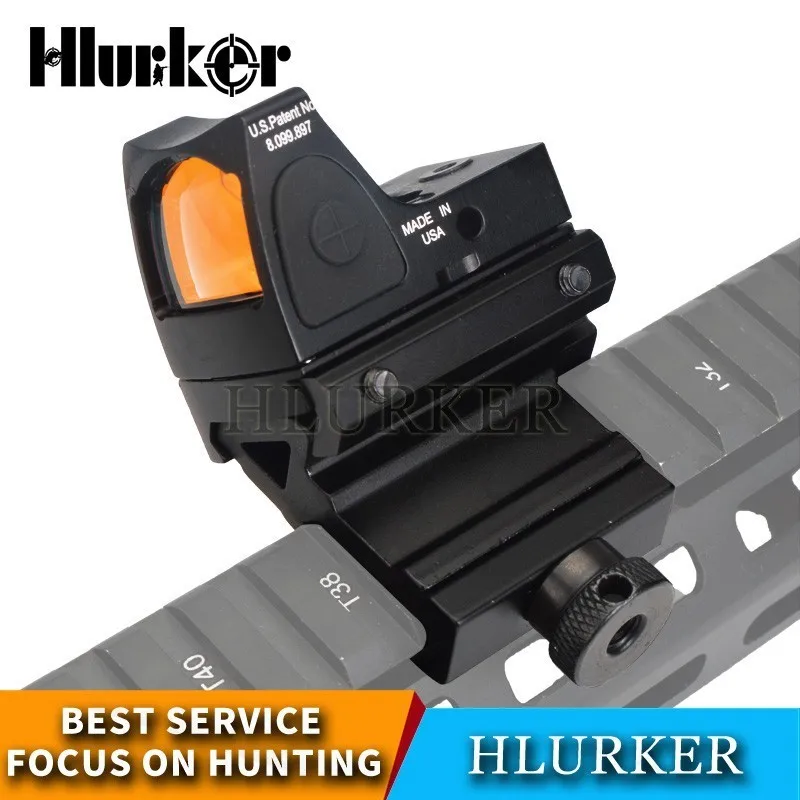 Оптический прицел Hlurker с красной точкой Регулируемая яркость для